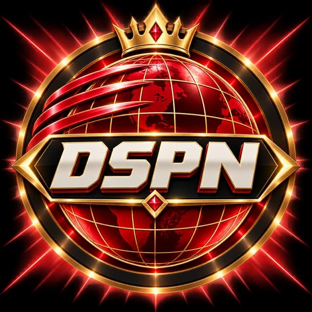 DSPN crowned red globe with gold trim